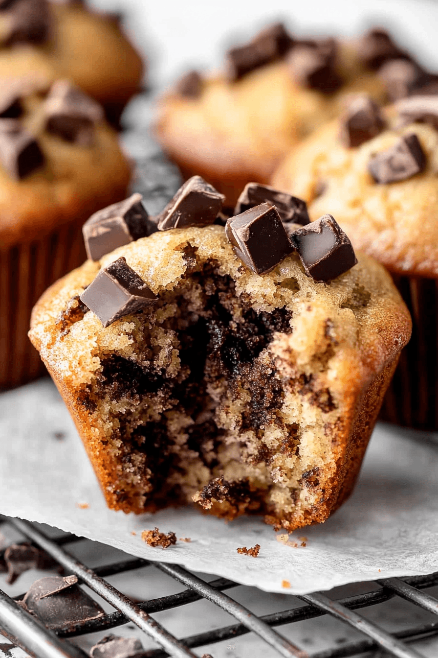 Bakery Style Chocolate Chunk Muffins: Moist And Delicious 9 Bakery Style Chocolate Chunk Muffins