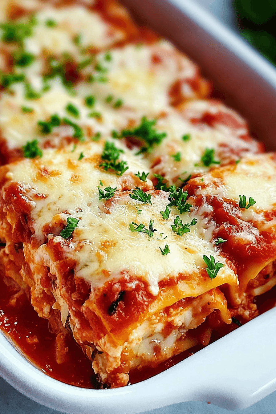 Cheesy Lasagna Rolls
