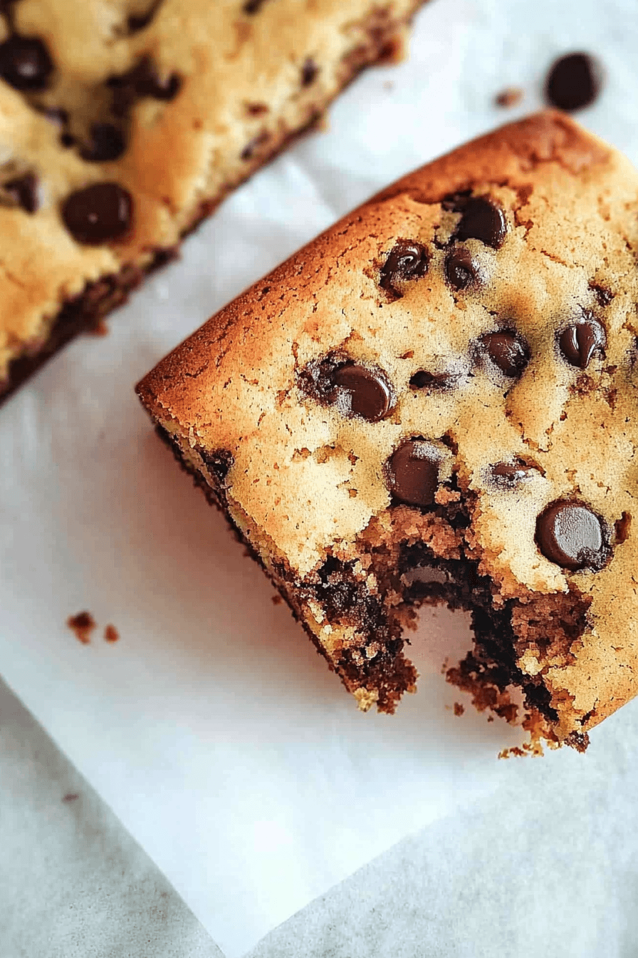 Chocolate Chip Cookie Sheet Cake