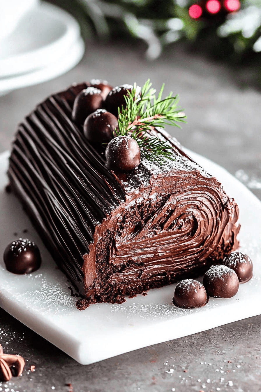 Chocolate Yule Log Cake Buche De Noel: Easy And Delicious 9 Chocolate Yule Log Cake Buche De Noel