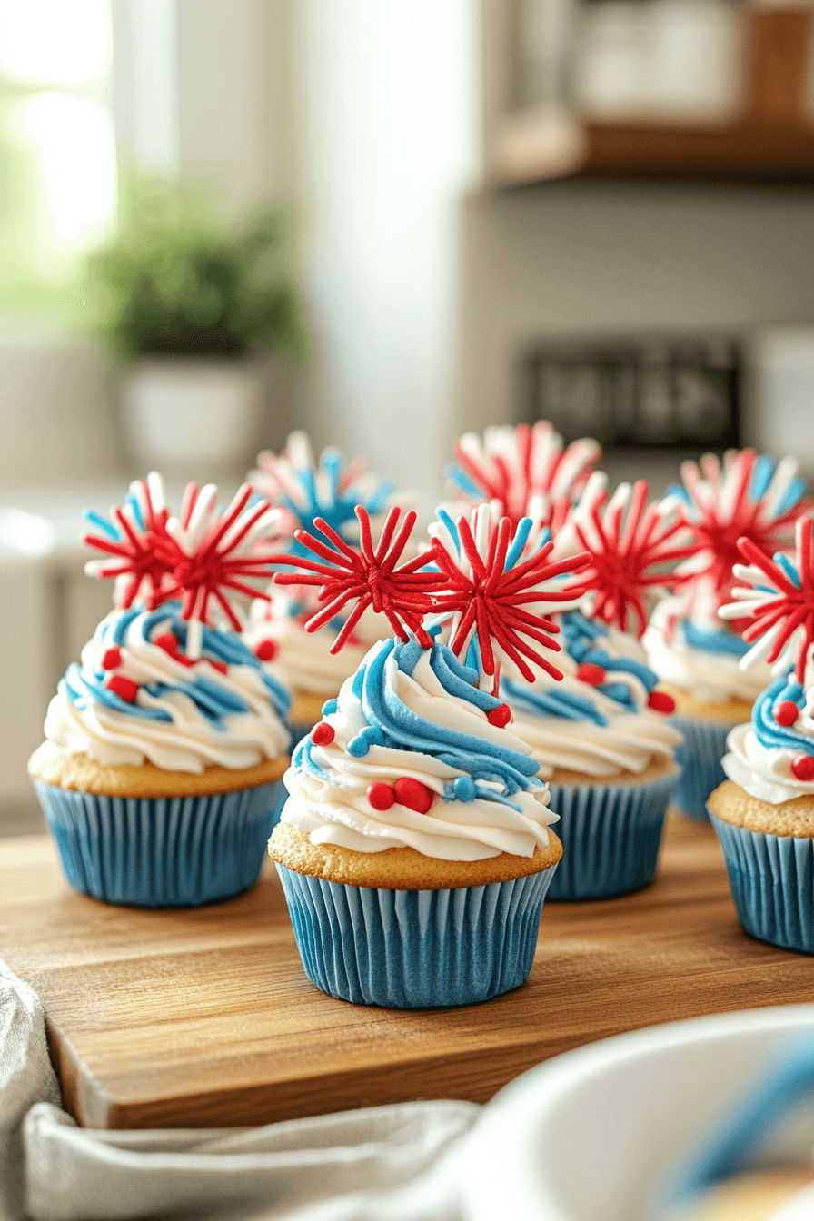 Firework Cupcakes