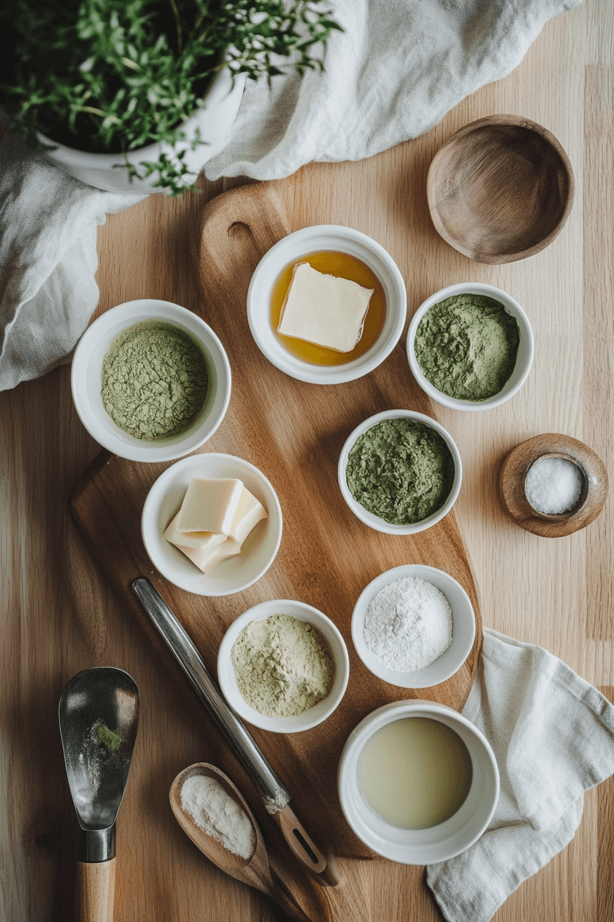 Fluffy Matcha Muffins