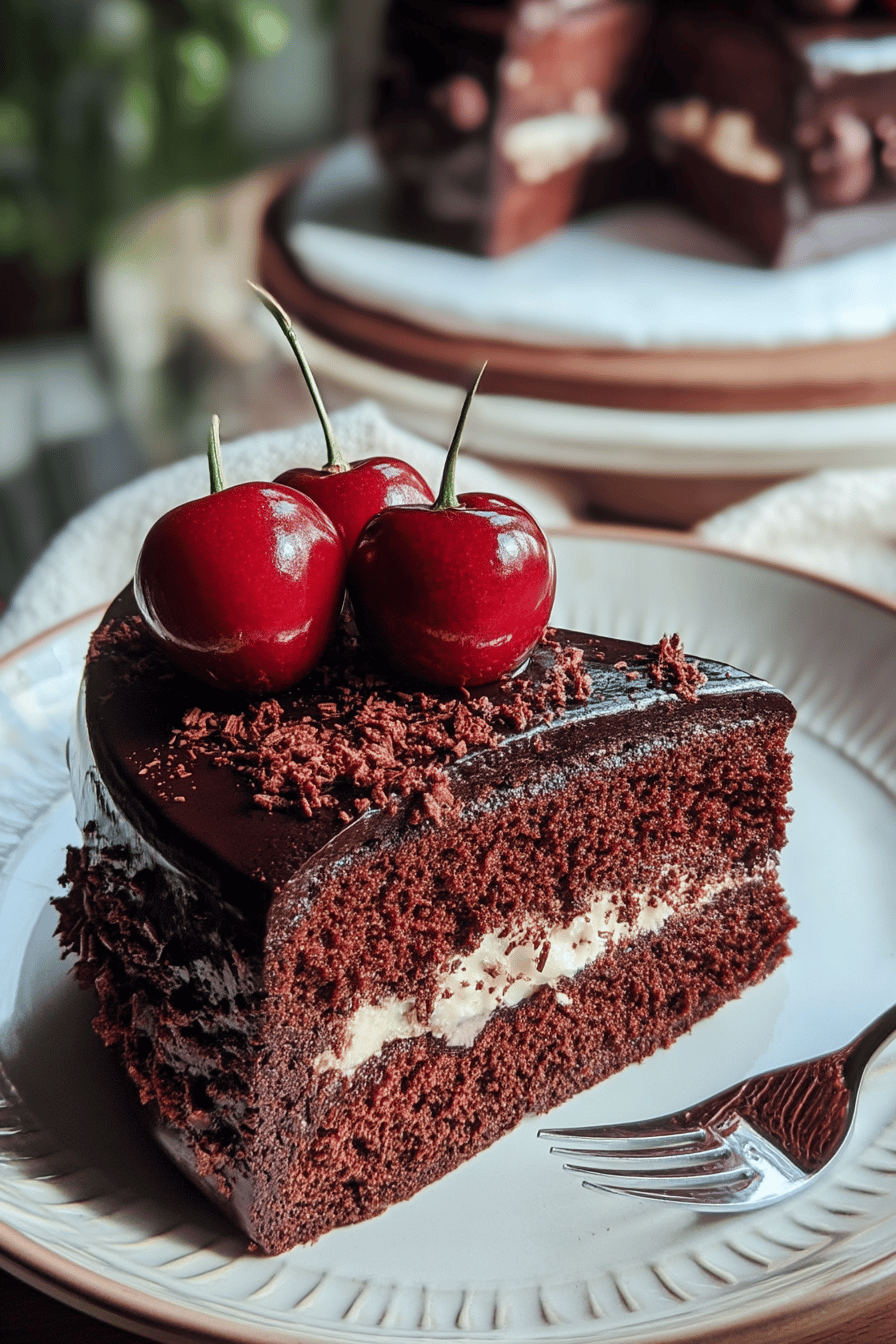 Cherry Chocolate Cake: Simple 4-Ingredient Delight Recipe 6 Cherry Chocolate Cake