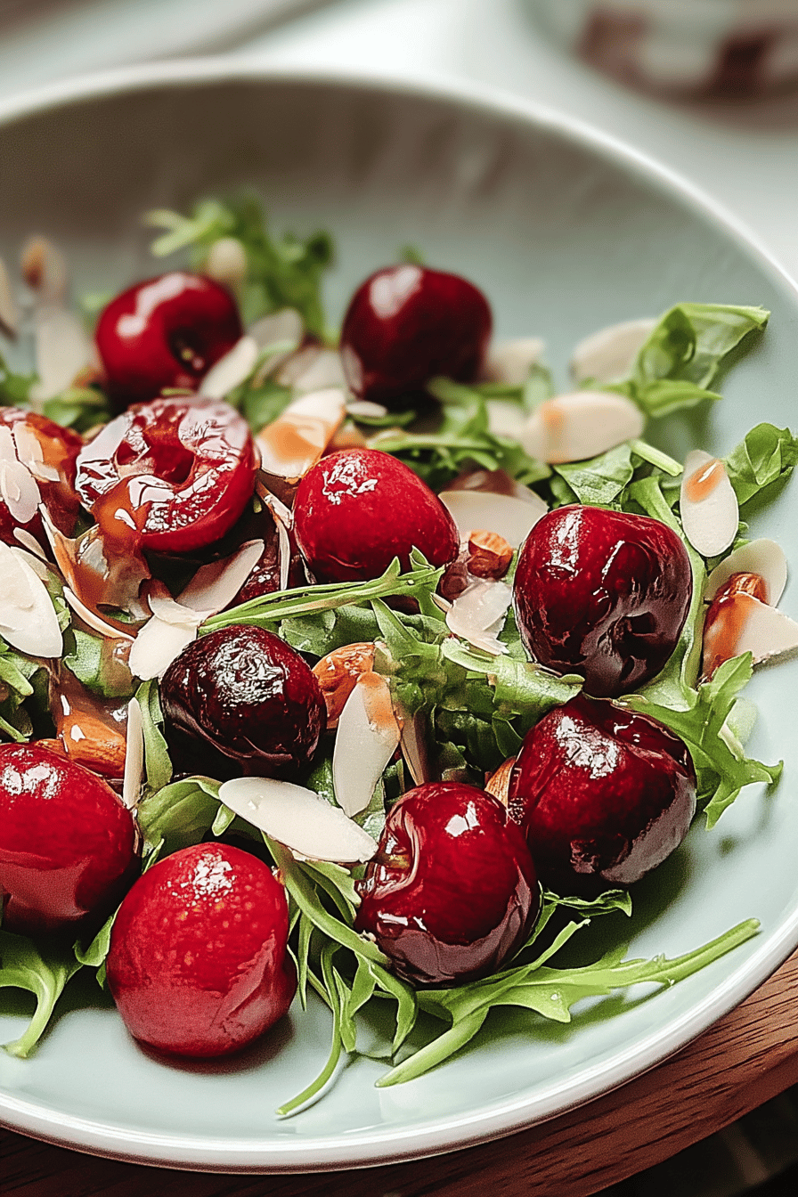 Fresh Cherry Salad With Pecans, Goat Cheese And Balsamic Twist 7 Fresh Cherry Salad