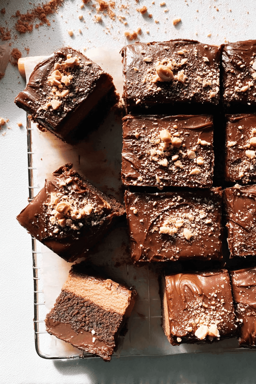 Nutella Cheesecake Bars