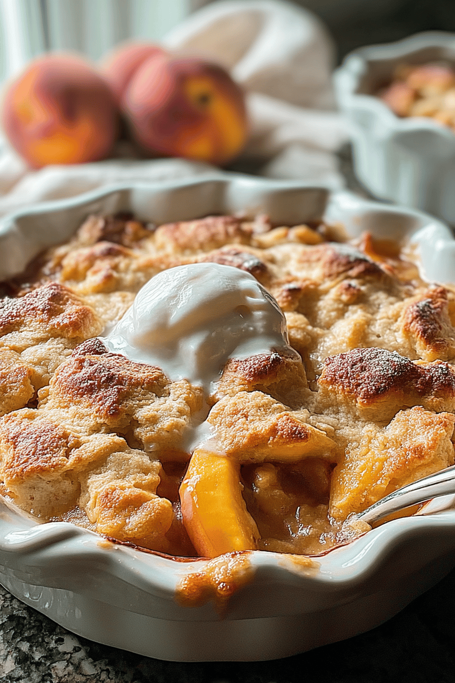 Peach Cobbler With Fresh Peaches Recipe 6 Peach Cobbler