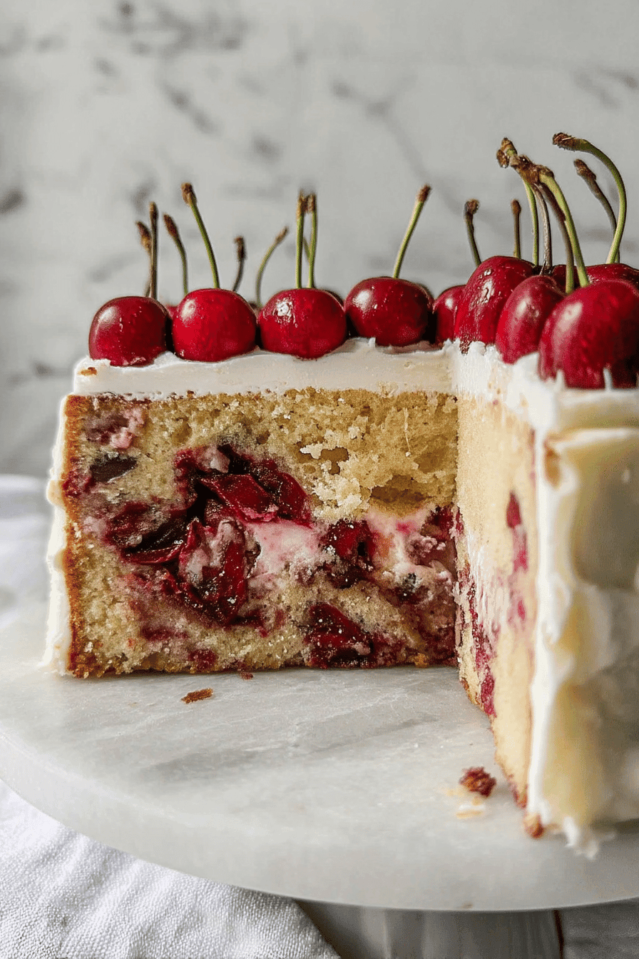 Vanilla Cherry Cake