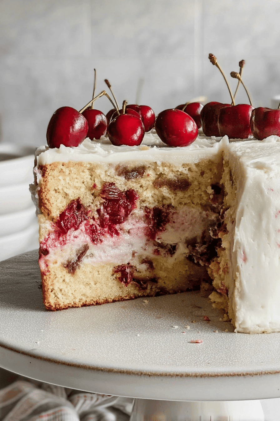 Vanilla Cherry Cake