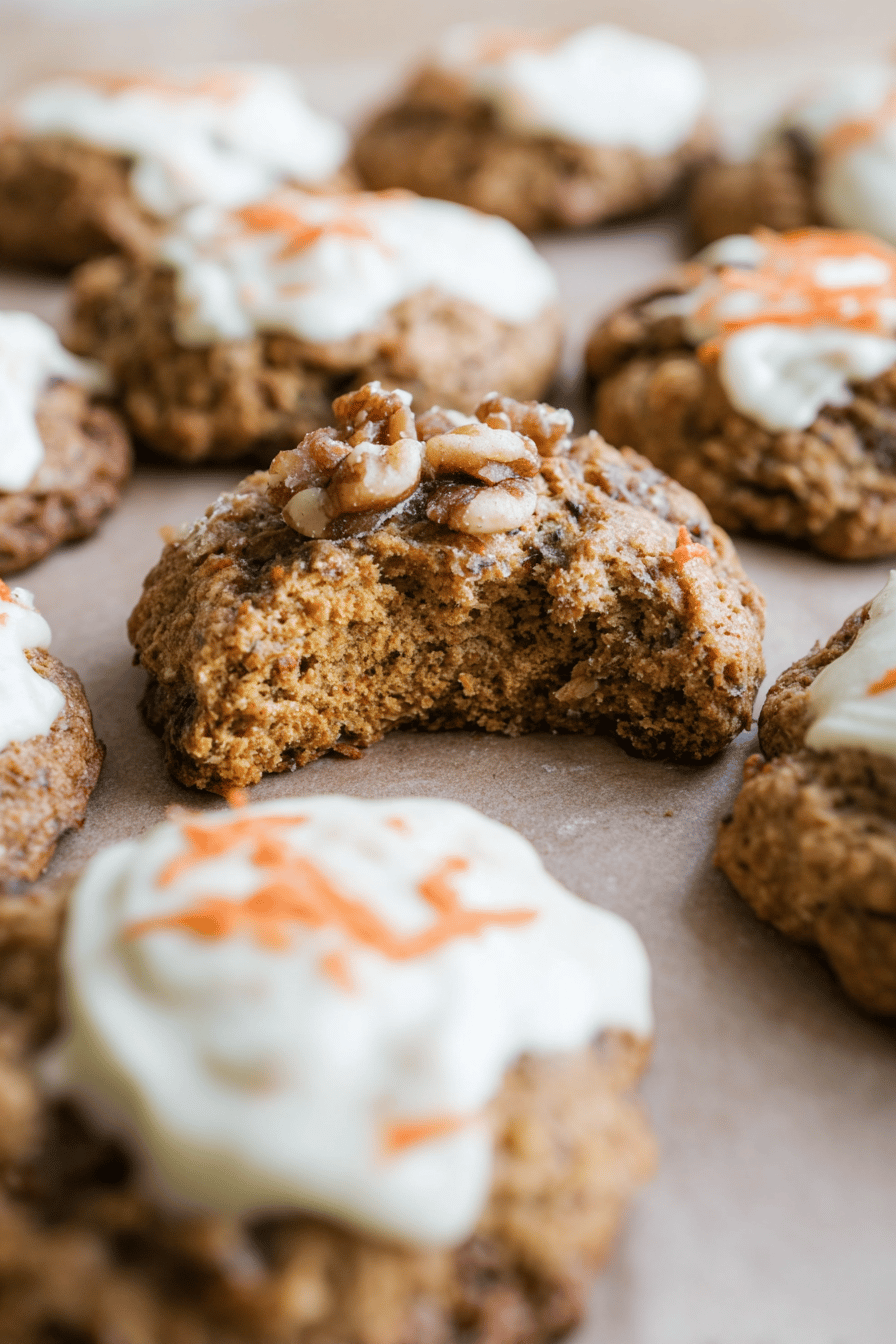 Carrot Cake Cookies Recipe With Cream Cheese Frosting And Warm Spices 7 Carrot Cake Cookies