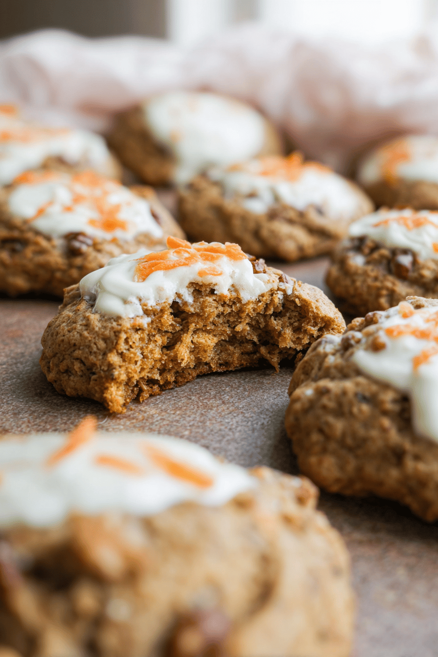 Carrot Cake Cookies Recipe With Cream Cheese Frosting And Warm Spices 6 Carrot Cake Cookies