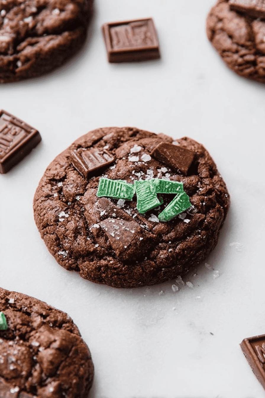 Chocolate Andes Mint Cookies