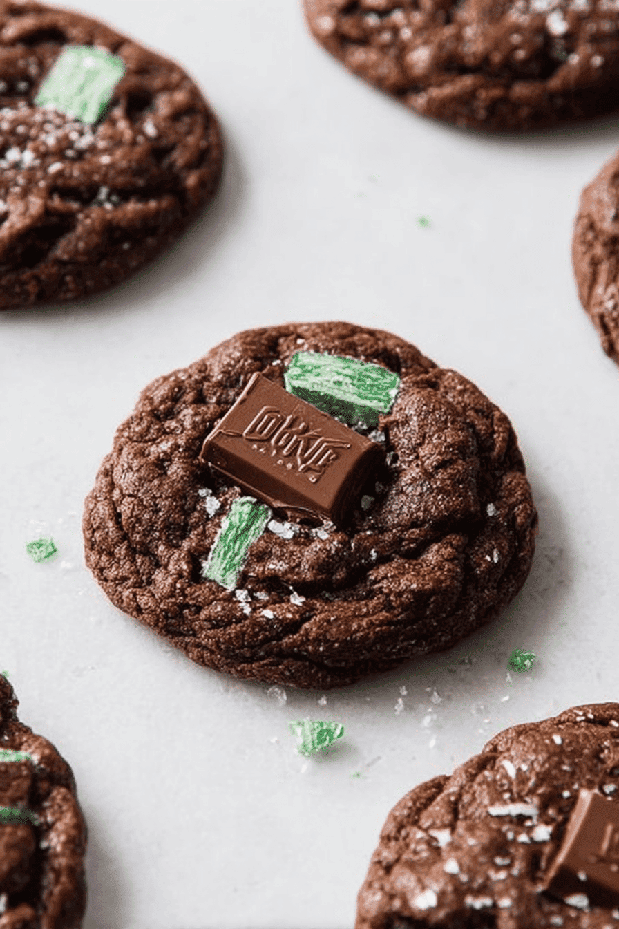 Chocolate Andes Mint Cookies