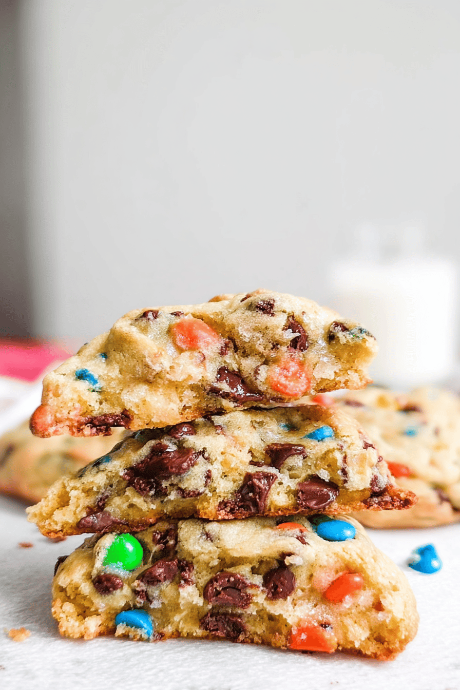 M&Amp;M Cookies Recipe With Soft, Chewy Texture And Colorful Candy Pieces 7 Chocolate Chip Mm Cookies