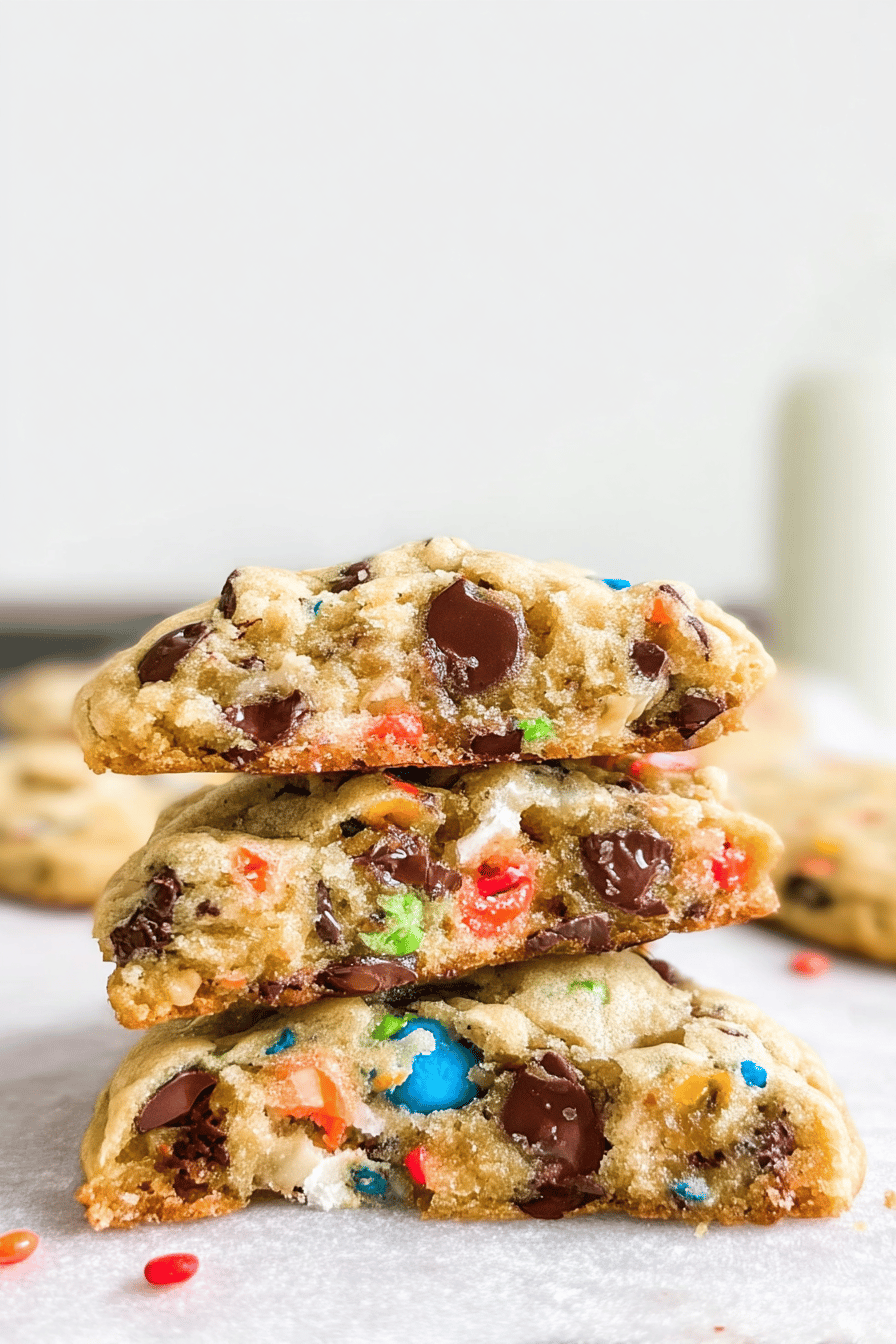 M&Amp;M Cookies Recipe With Soft, Chewy Texture And Colorful Candy Pieces 6 Chocolate Chip Mm Cookies