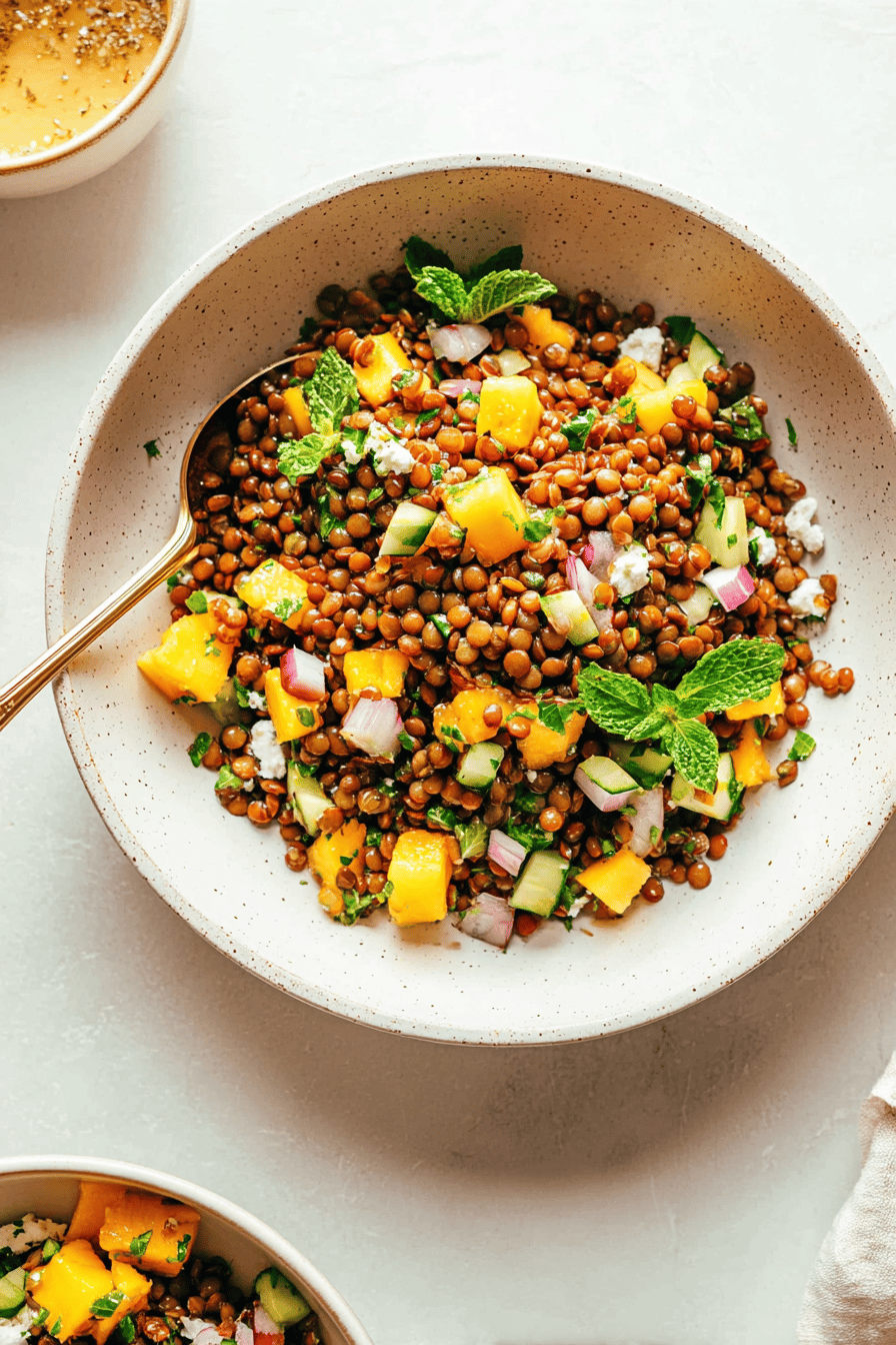 Mango Lentil Salad