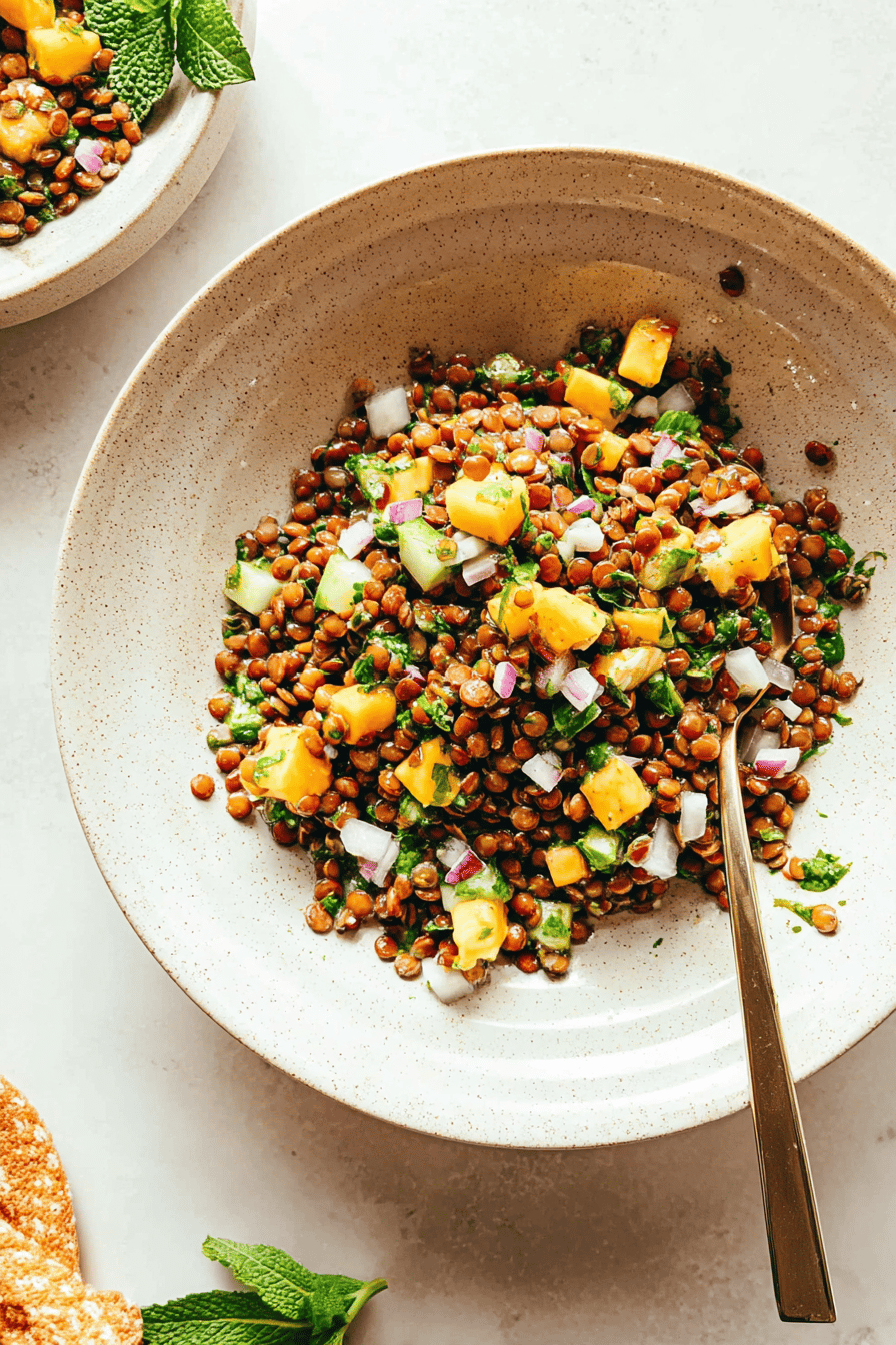 Mango Lentil Salad
