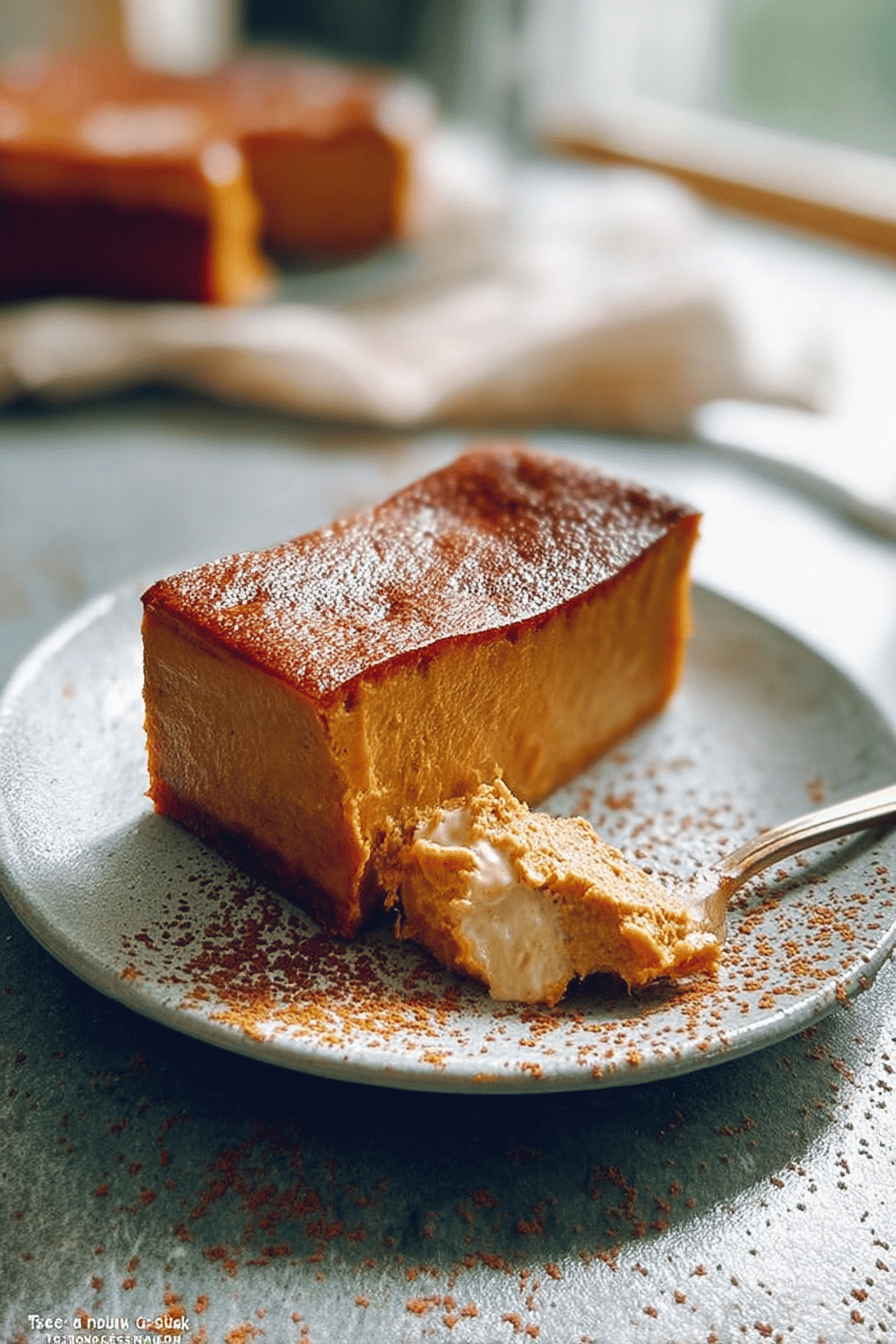 Pumpkin Magic Custard Cake