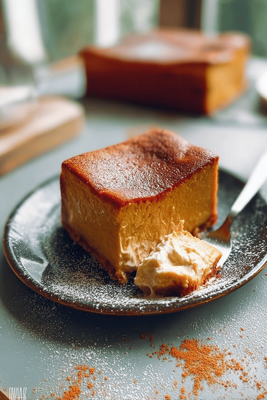 Pumpkin Magic Custard Cake