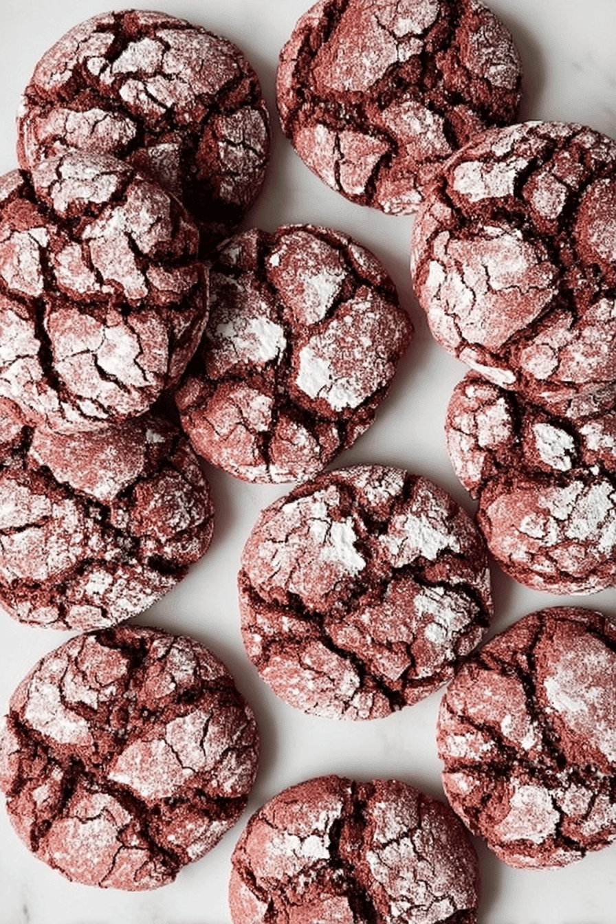 Red Velvet Crinkle Cookies Recipe For Soft And Chewy Treats 6 Red Velvet Crinkle Cookies