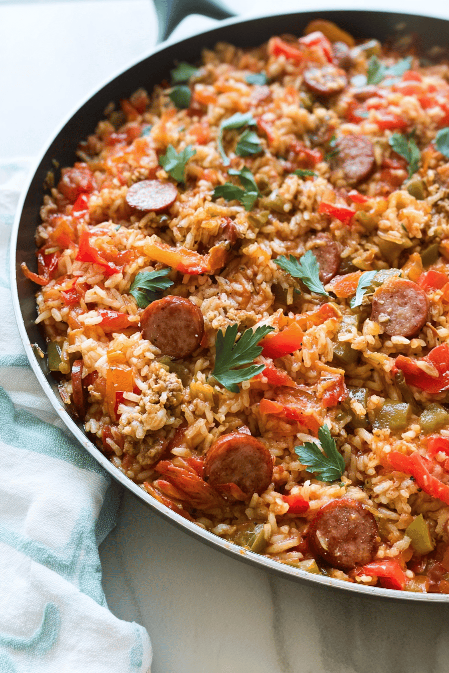 Sausage And Rice Skillet Recipe With Simple Seasonings And Quick Prep 7 Sausage Rice Skillet