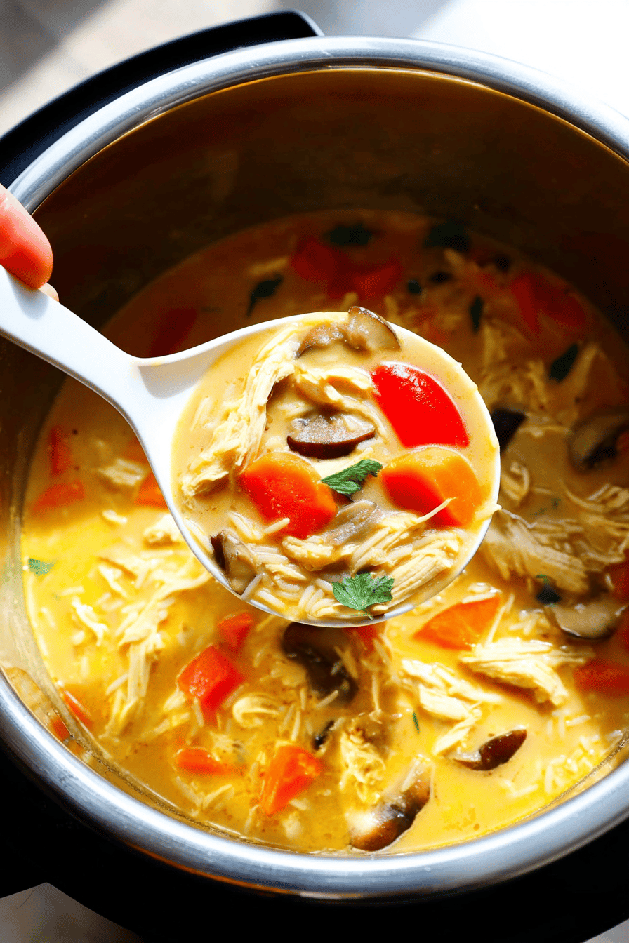 Thai Chicken Wild Rice Soup With Flavorful Herbs And Spices 7 Thai Chicken Wild Rice Soup