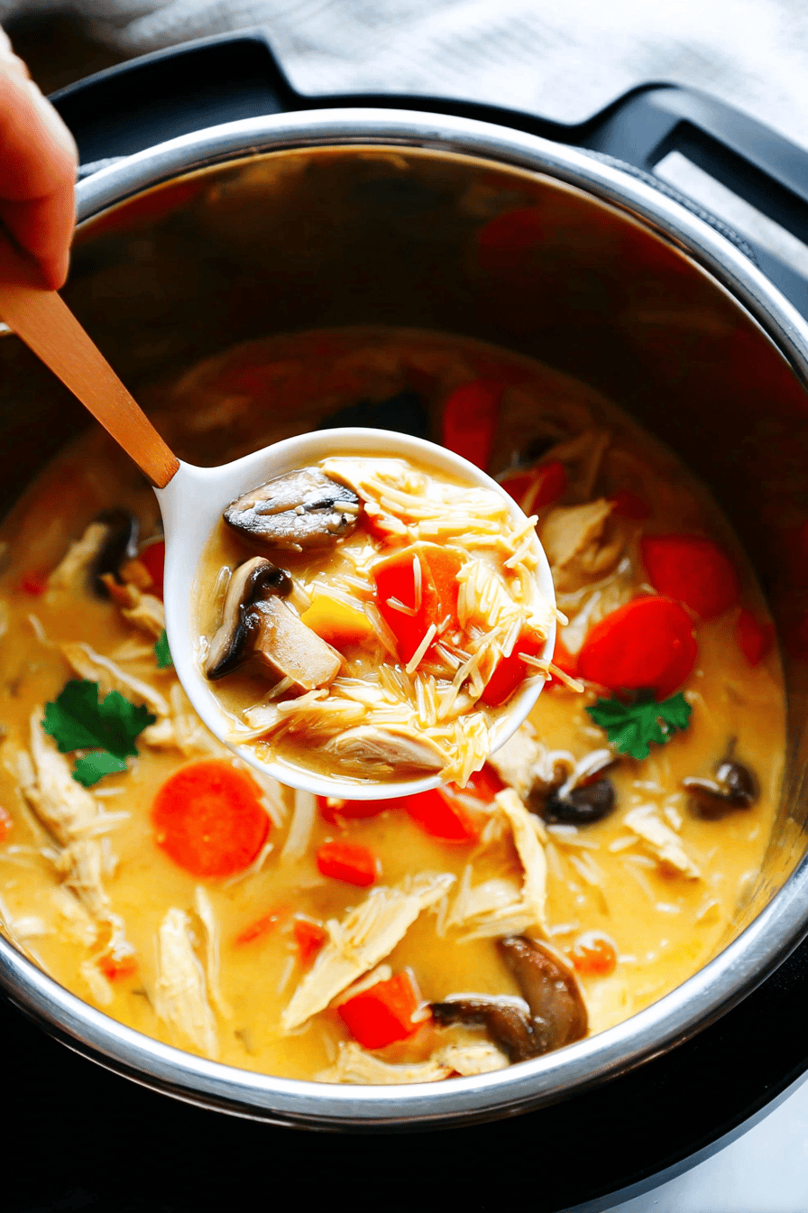 Thai Chicken Wild Rice Soup With Flavorful Herbs And Spices 6 Thai Chicken Wild Rice Soup
