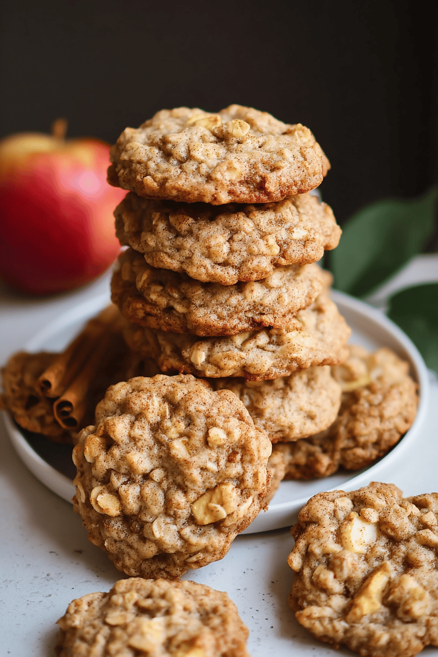 Apple Cinnamon Oatmeal Cookies