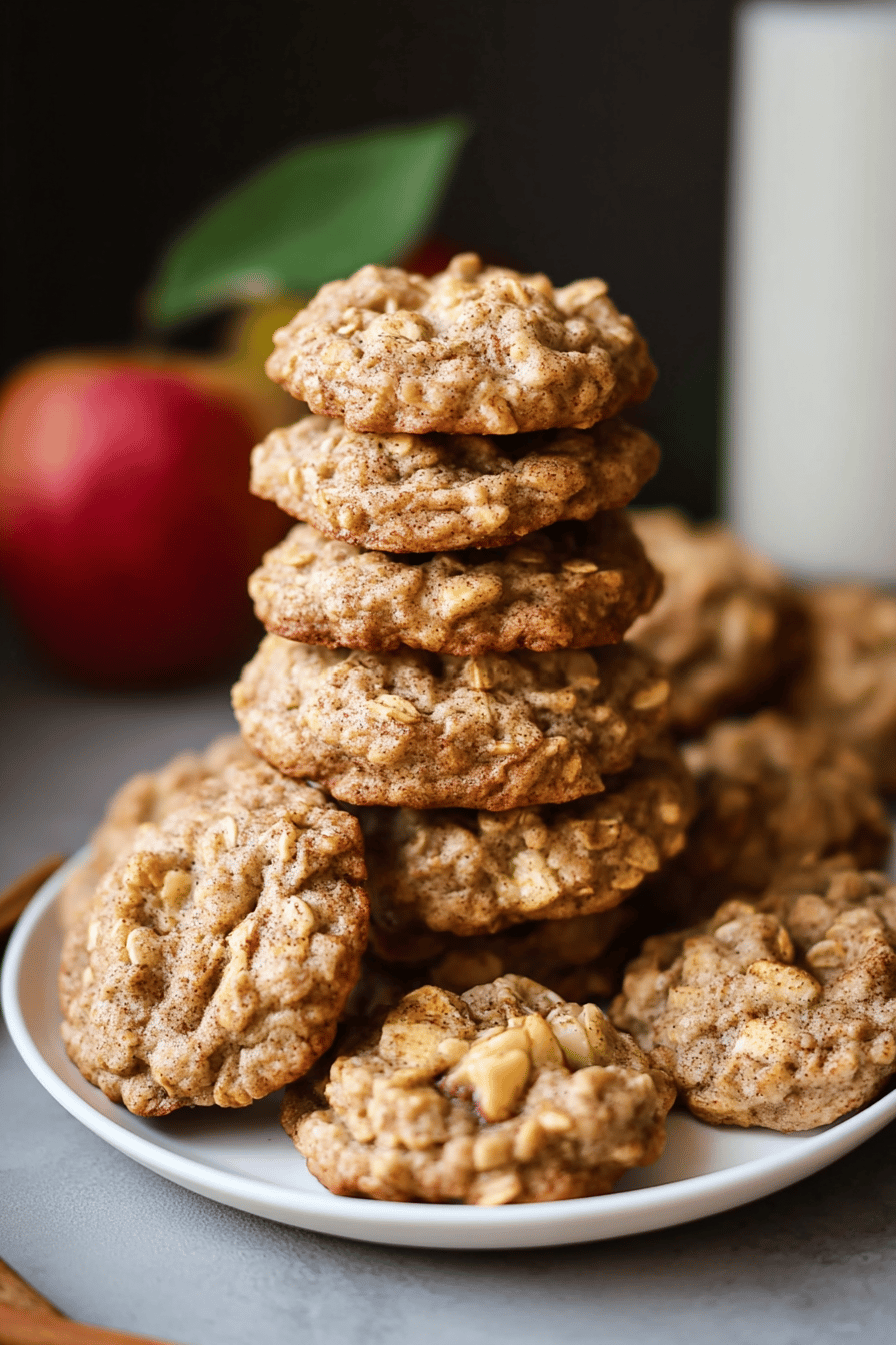 Apple Cinnamon Oatmeal Cookies