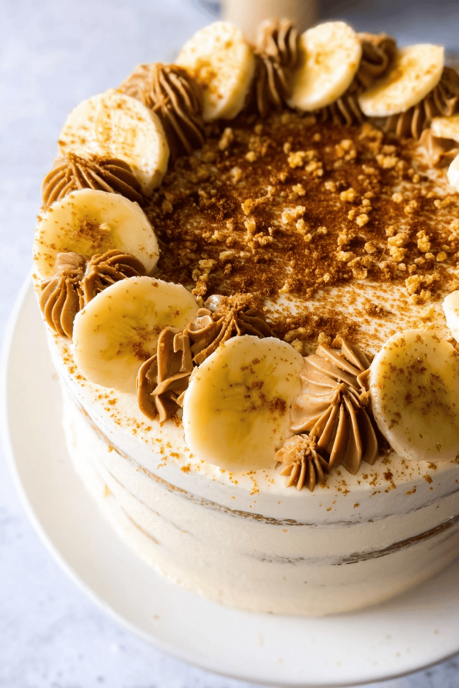 Banoffee Cake Recipe With Creamy Caramel And Fresh Bananas 7 Banoffee Cake