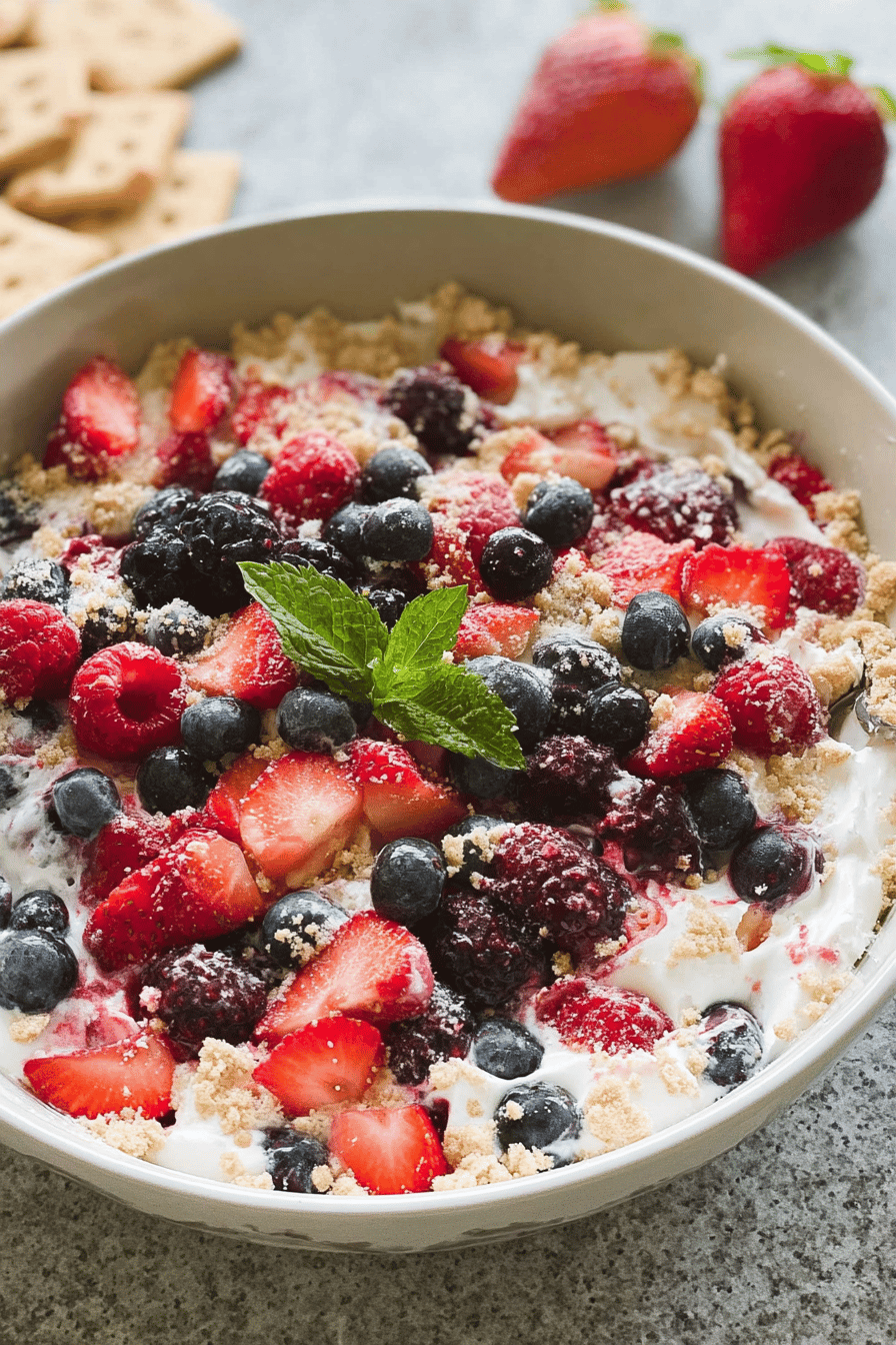 Berry Cheesecake Fruit Salad