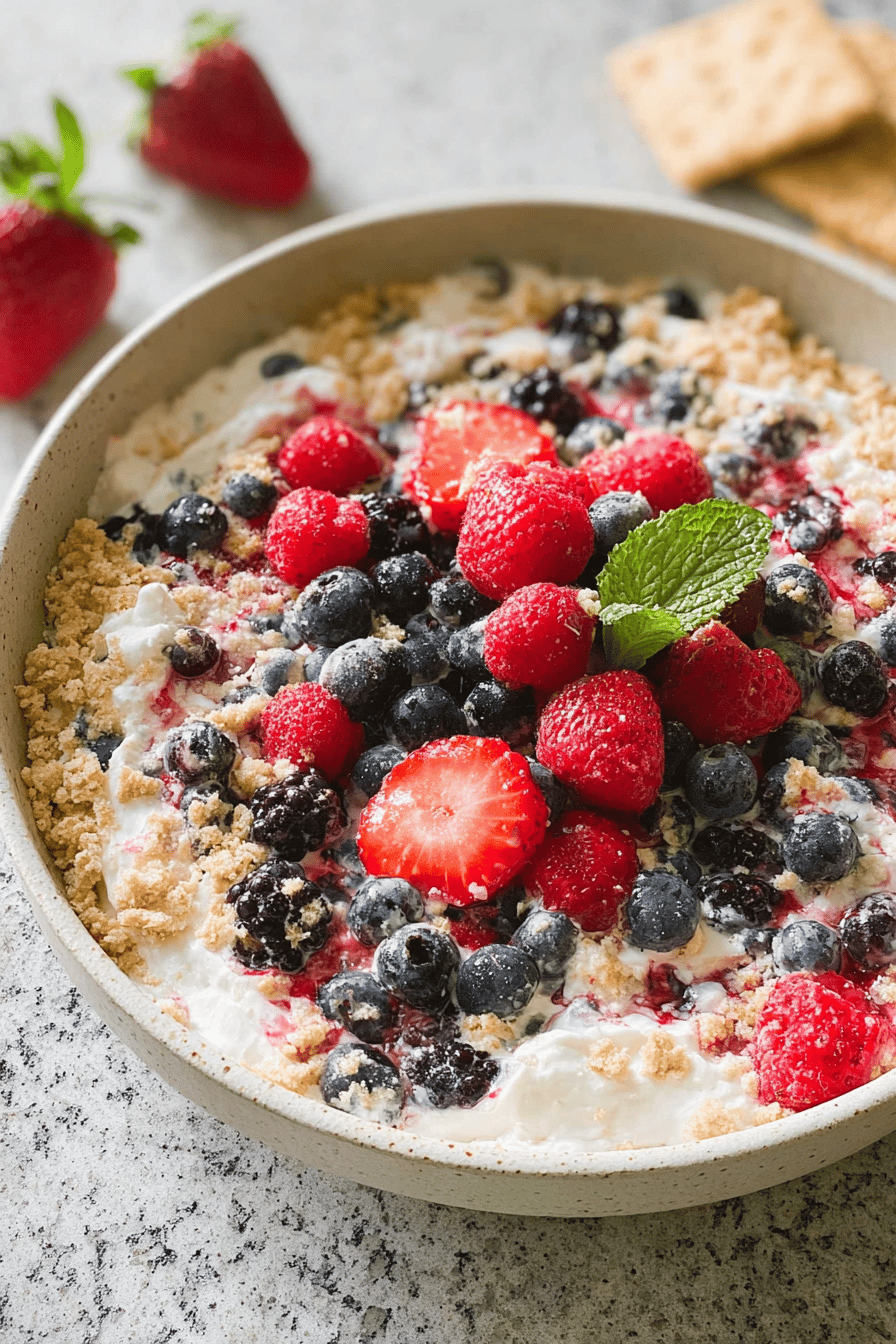 Berry Cheesecake Fruit Salad