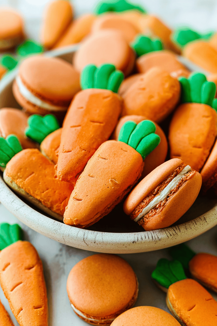 Carrot Macaron Recipe With Easy Template For Perfect French Cookies 6 Carrot Macaron Template