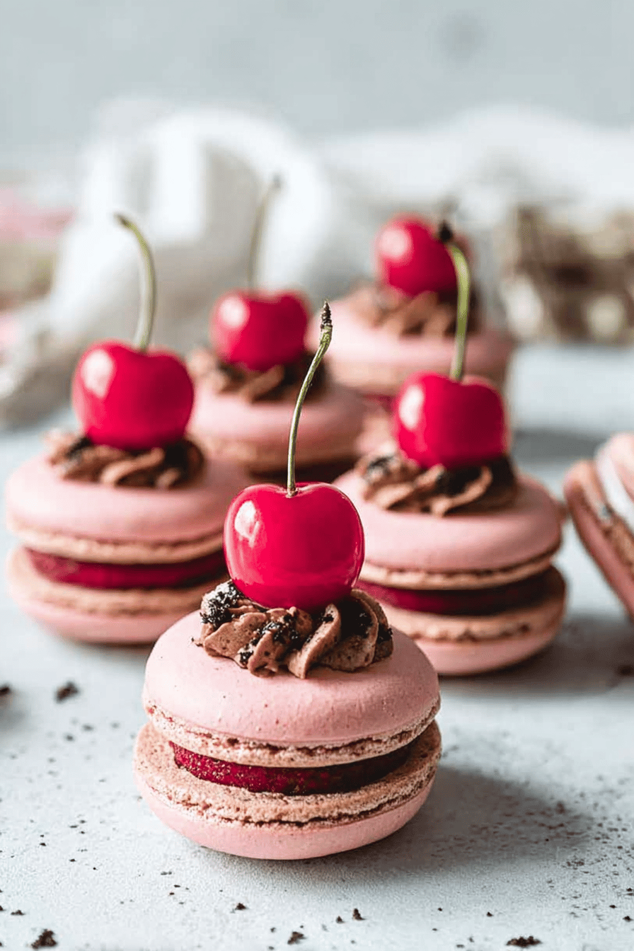 Cherry Macarons Recipe With Sweet And Tangy Flavors 6 Cherry Macarons