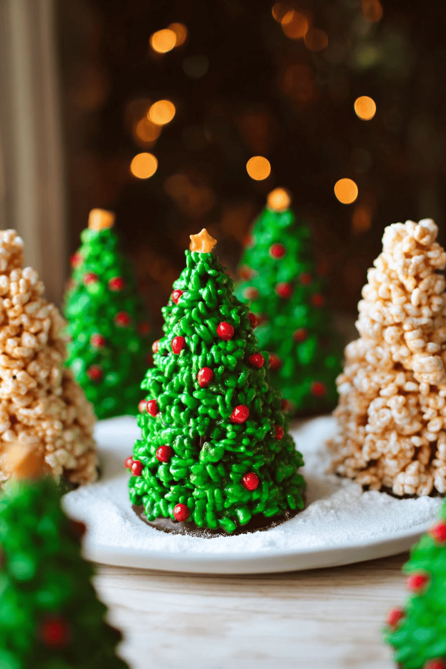 Christmas Tree Rice Krispies Treats