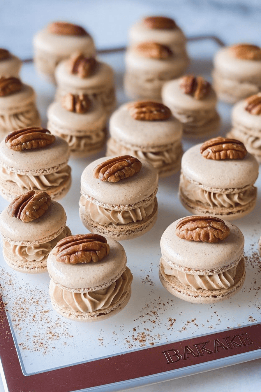 Dulce De Leche Walnut Macarons