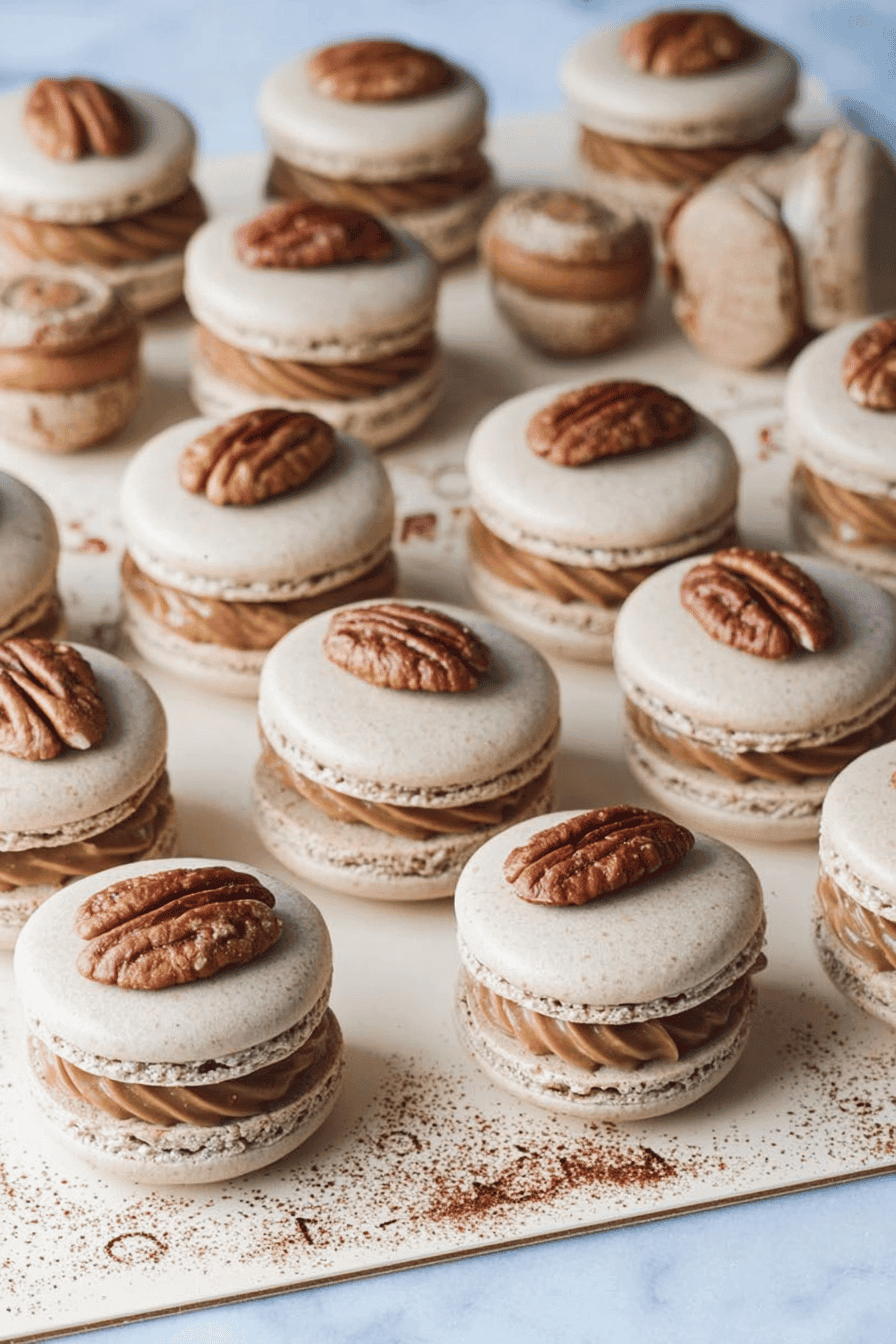 Dulce De Leche Walnut Macarons