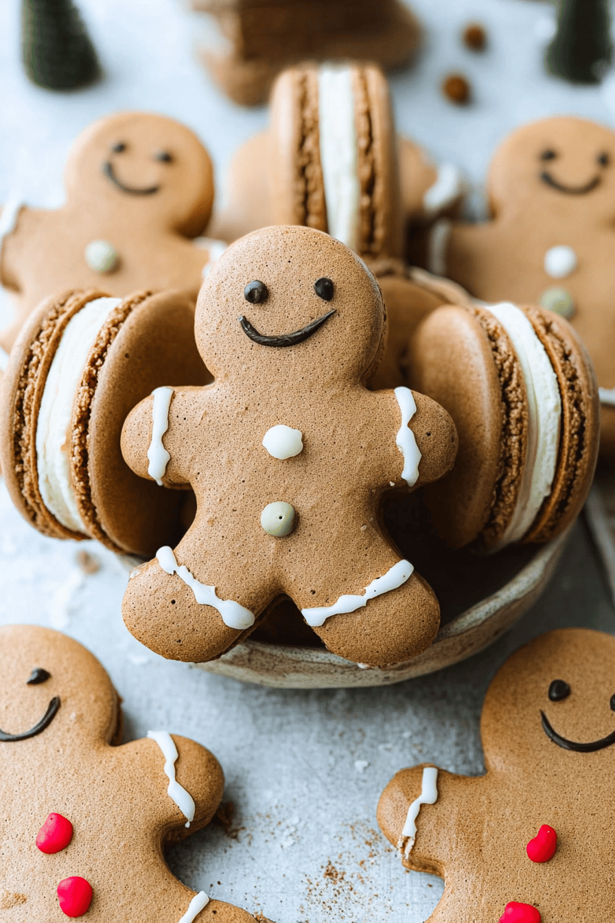 Gingerbread Men Macarons Recipe With Festive Spices And Sweet Charm 7 Gingerbread Men Macarons