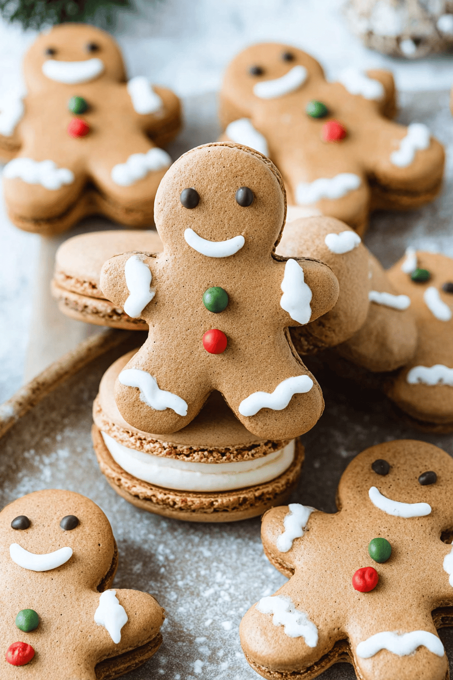 Gingerbread Men Macarons Recipe With Festive Spices And Sweet Charm 6 Gingerbread Men Macarons