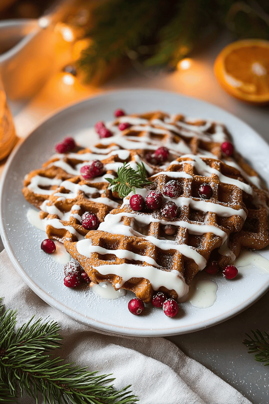 Gingerbread Waffles