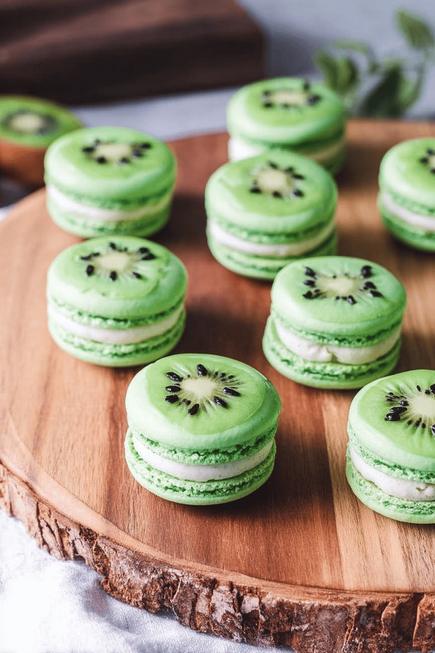Kiwi Macarons