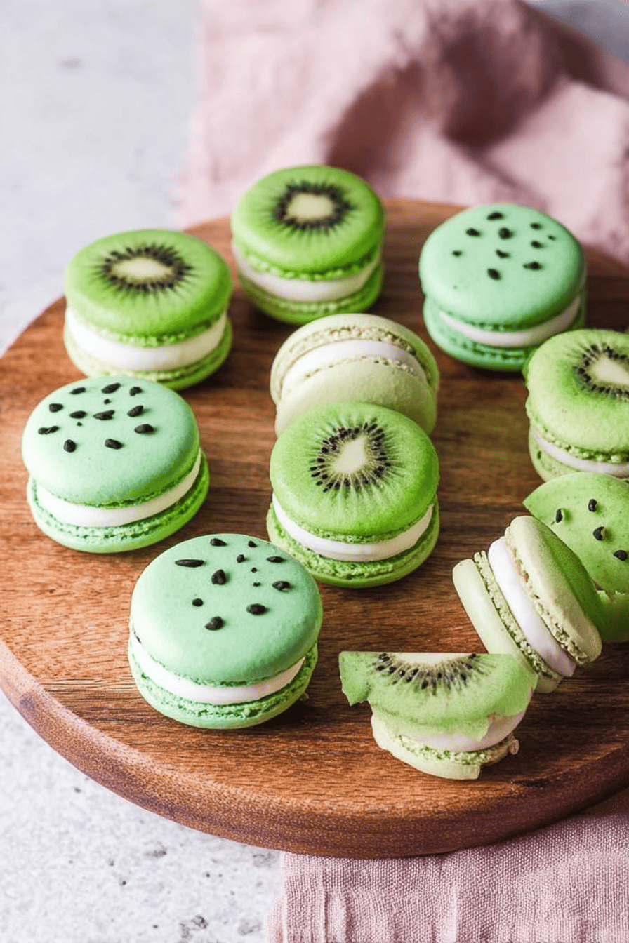 Kiwi Macarons