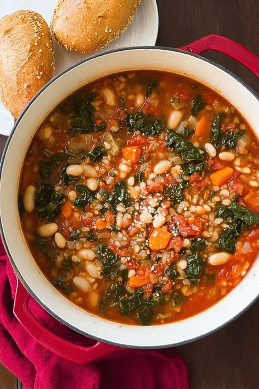 Mediterranean Kale Cannellini And Farro Stew Recipe 6 Mediterranean Kale Stew
