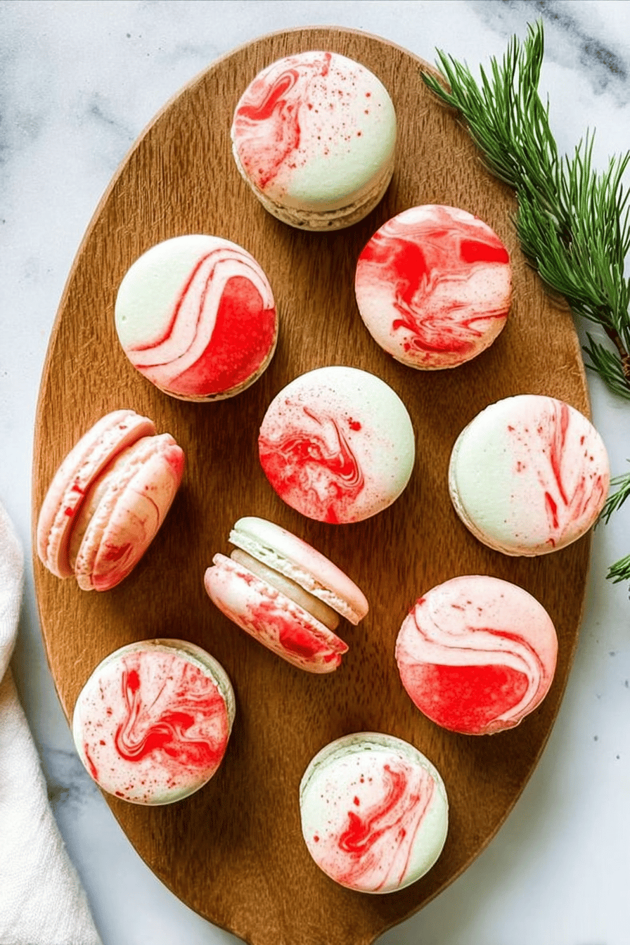 Peppermint Macarons Recipe With Refreshing Mint Flavor And Creamy Filling 6 Peppermint Macarons