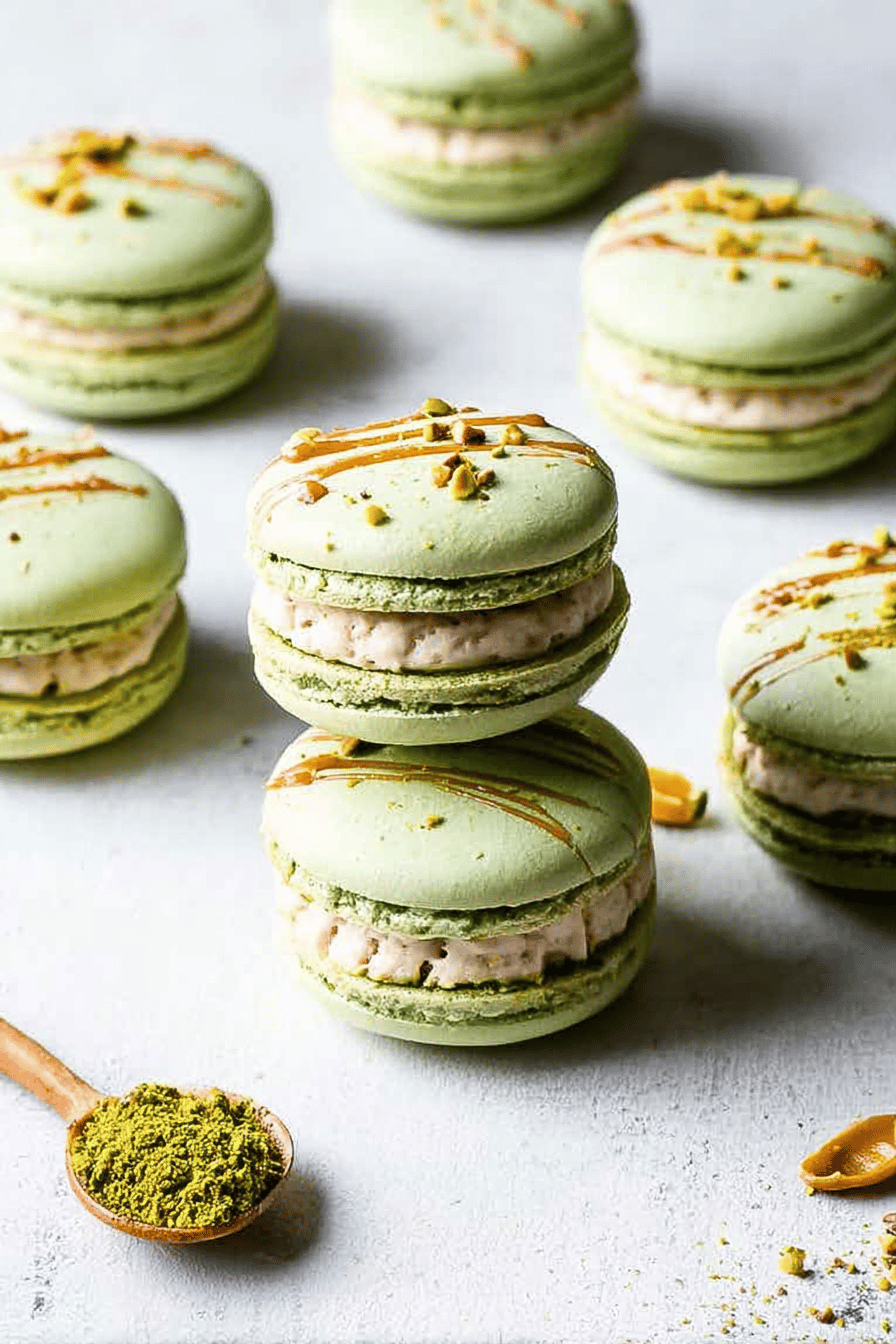 Pistachio Macarons Recipe With Creamy Nut Filling And Crisp Shells 7 Pistachio Macarons
