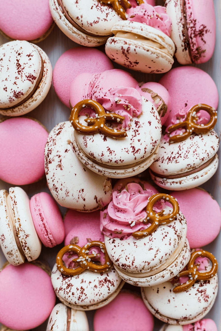 Pretzel Macarons Recipe Combining Sweet And Salty Flavors Perfectly 7 Pretzel Macarons