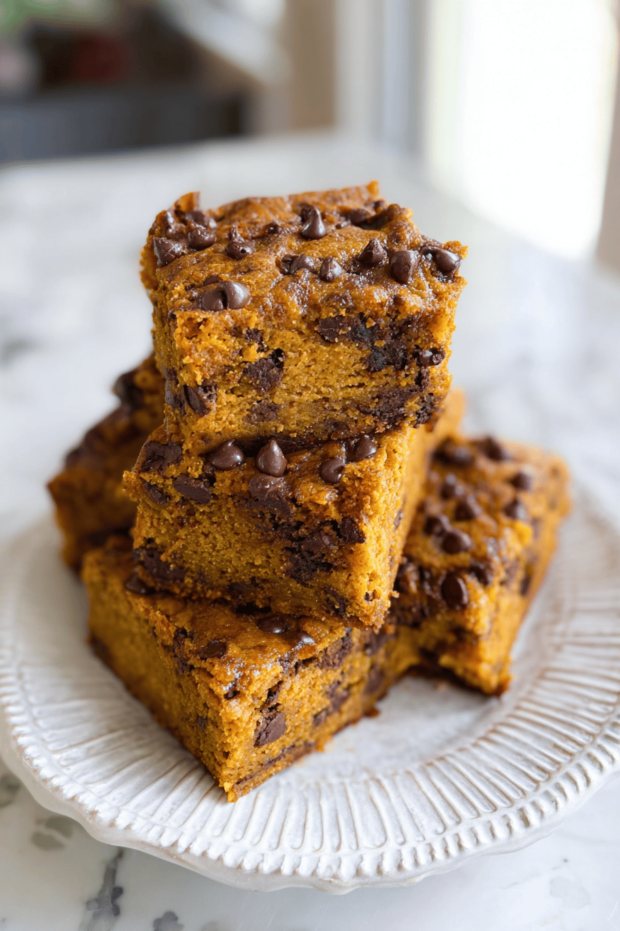 Pumpkin Chocolate Chip Bars Recipe For Moist And Flavorful Treats 6 Pumpkin Chocolate Chip Bars