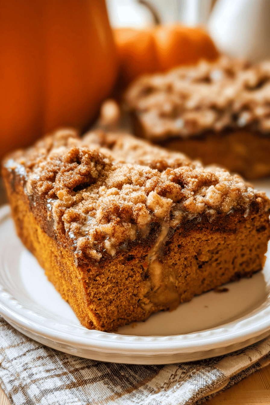 Pumpkin Crumb Coffee Cake Recipe With Spiced Crumble Topping 7 Pumpkin Coffee Cake
