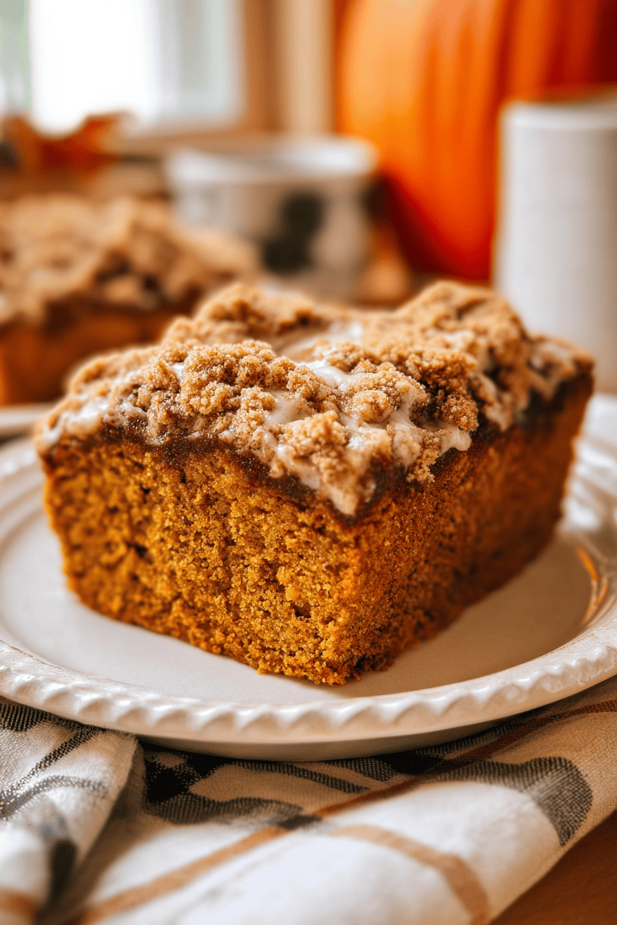 Pumpkin Crumb Coffee Cake Recipe With Spiced Crumble Topping 6 Pumpkin Coffee Cake