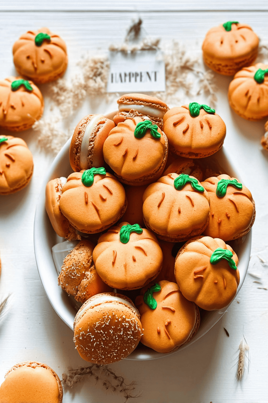 Pumpkin Macarons