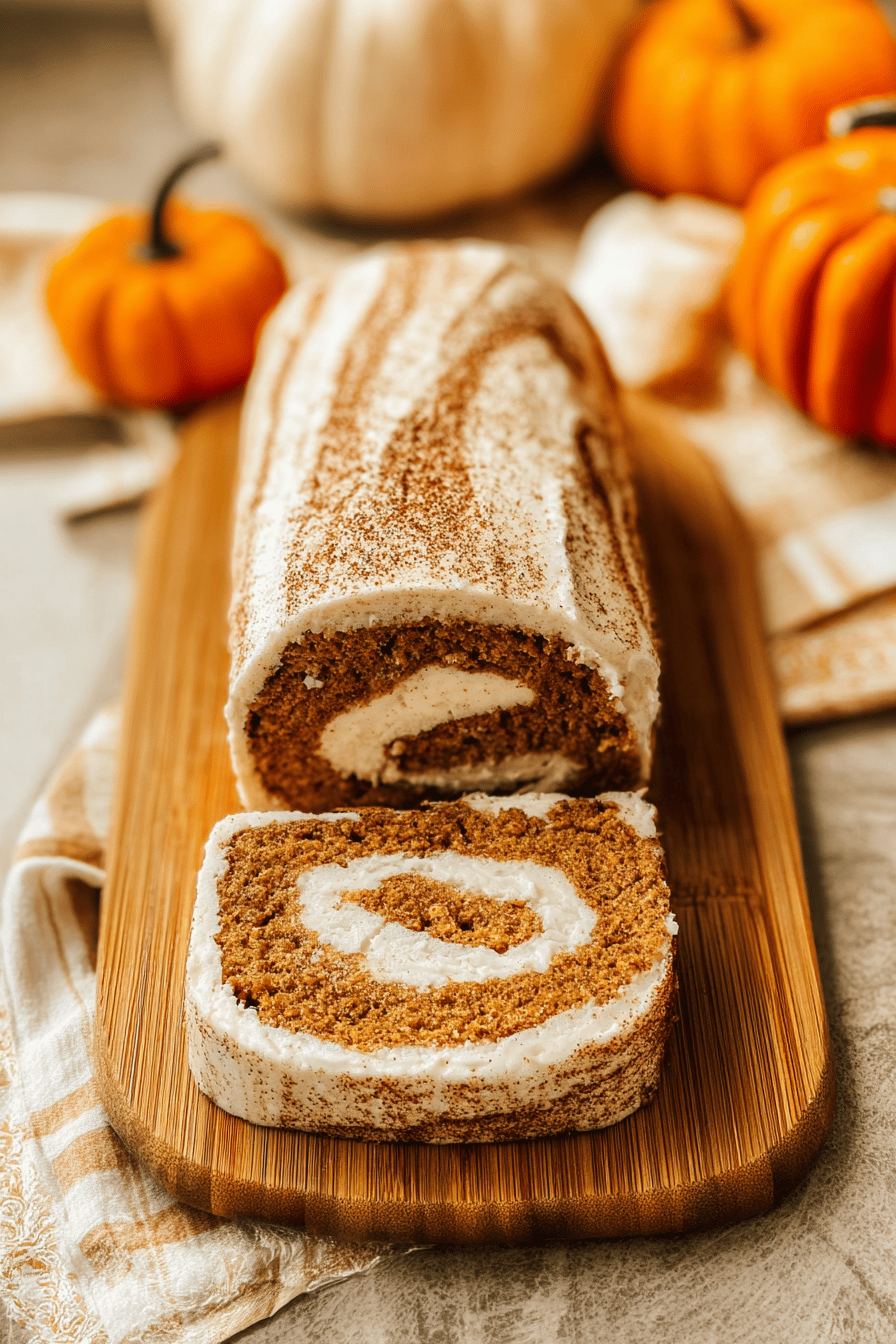 Pumpkin Roll Recipe With Cream Cheese Filling And Moist Cake 6 Pumpkin Roll Recipe